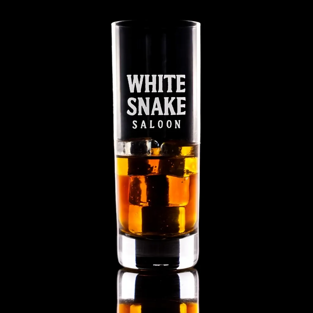 10.75 oz. Stolzle New York Bar Collins Glass — custom engraved with a brand logo