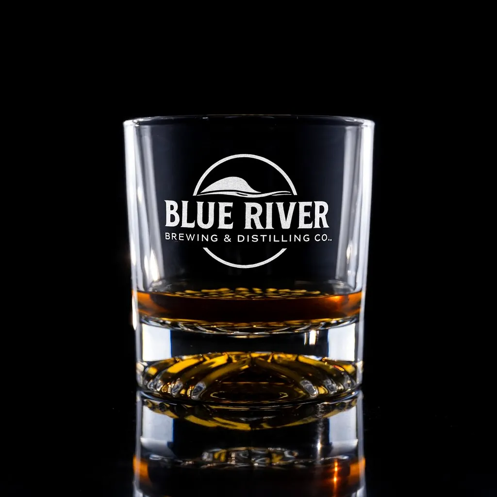 10 oz. Deco Rocks — custom engraved with a brand logo
