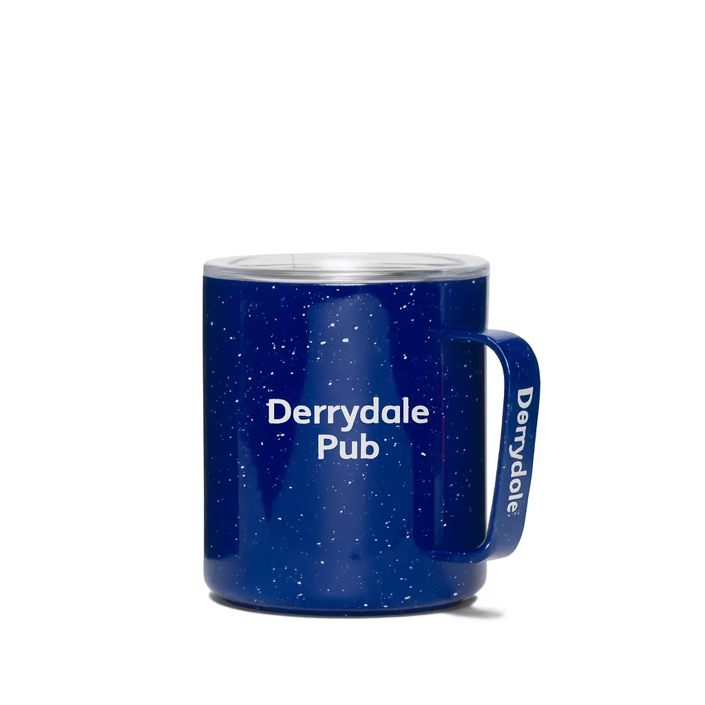 12 oz. MiiR Camp Cup — custom engraved with a brand logo