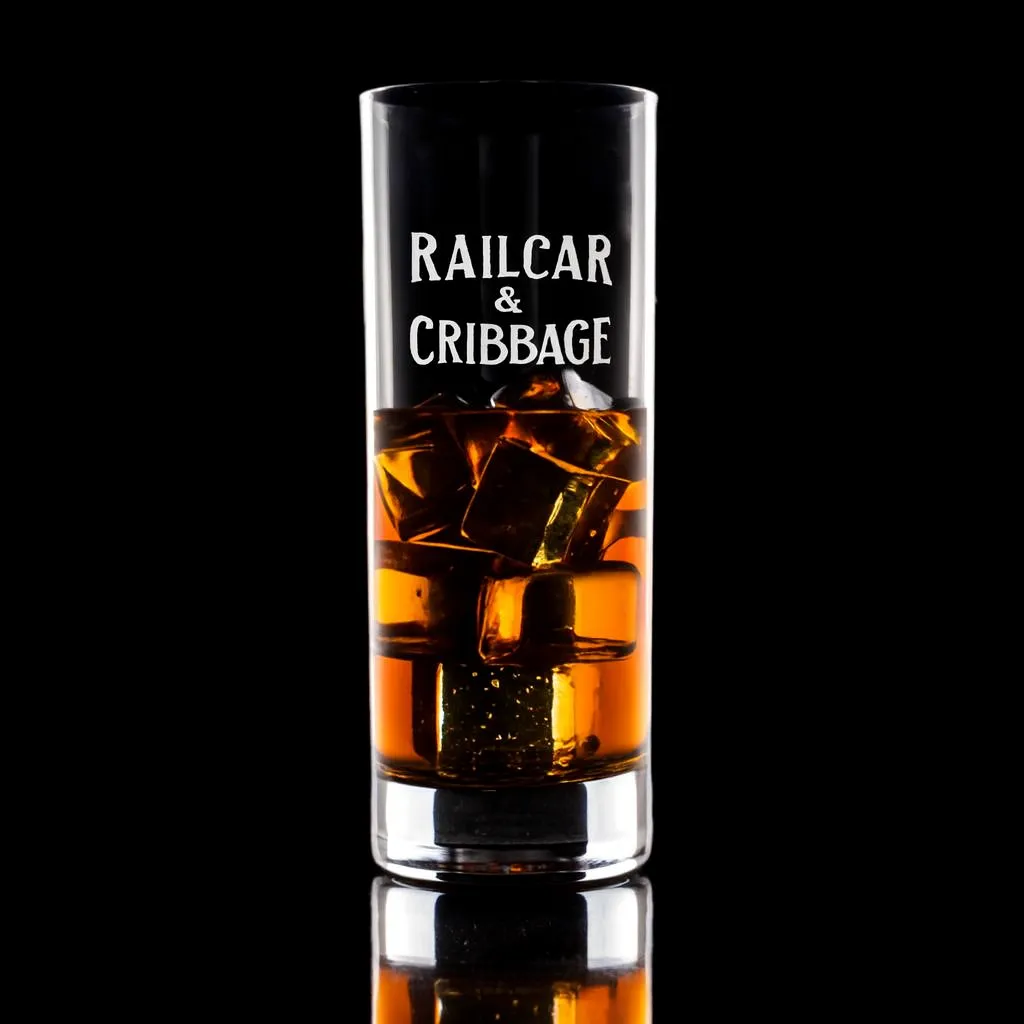 15.25 oz. Stolzle New York Bar Highball — custom engraved with a brand logo