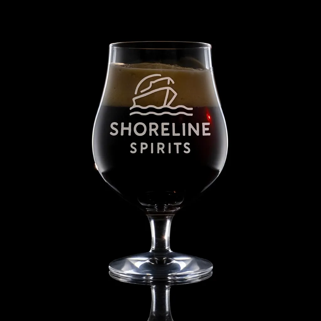 16.75 oz. Berlin Beer — custom engraved with a brand logo