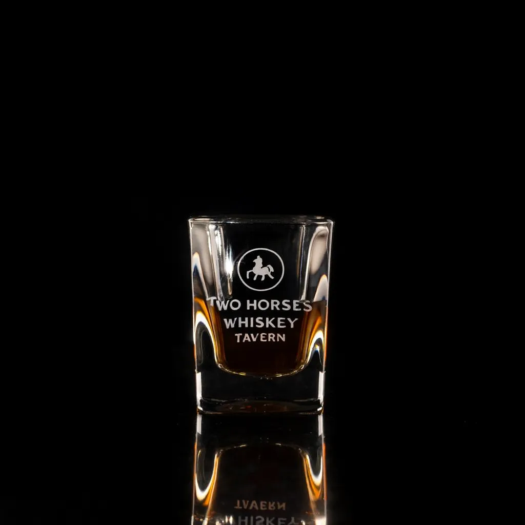 2 oz. Prism Shot — custom engraved with a brand logo