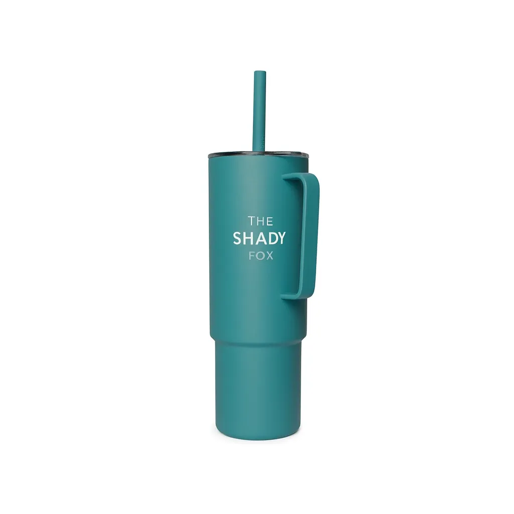 32 oz. MiiR All Day Straw Cup — custom engraved with a brand logo