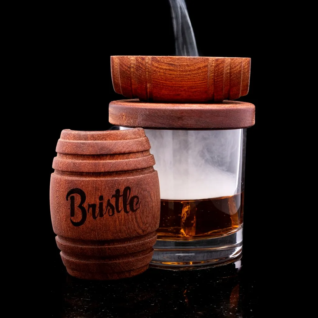 Barrel Cocktail Smoker Kit — custom engraved with a brand logo