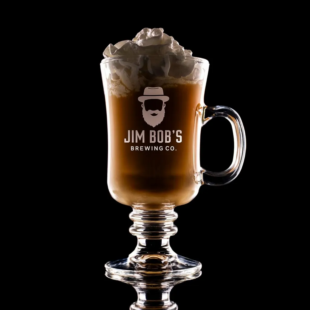 Classic Irish Cream Mug — custom engraved with a brand logo