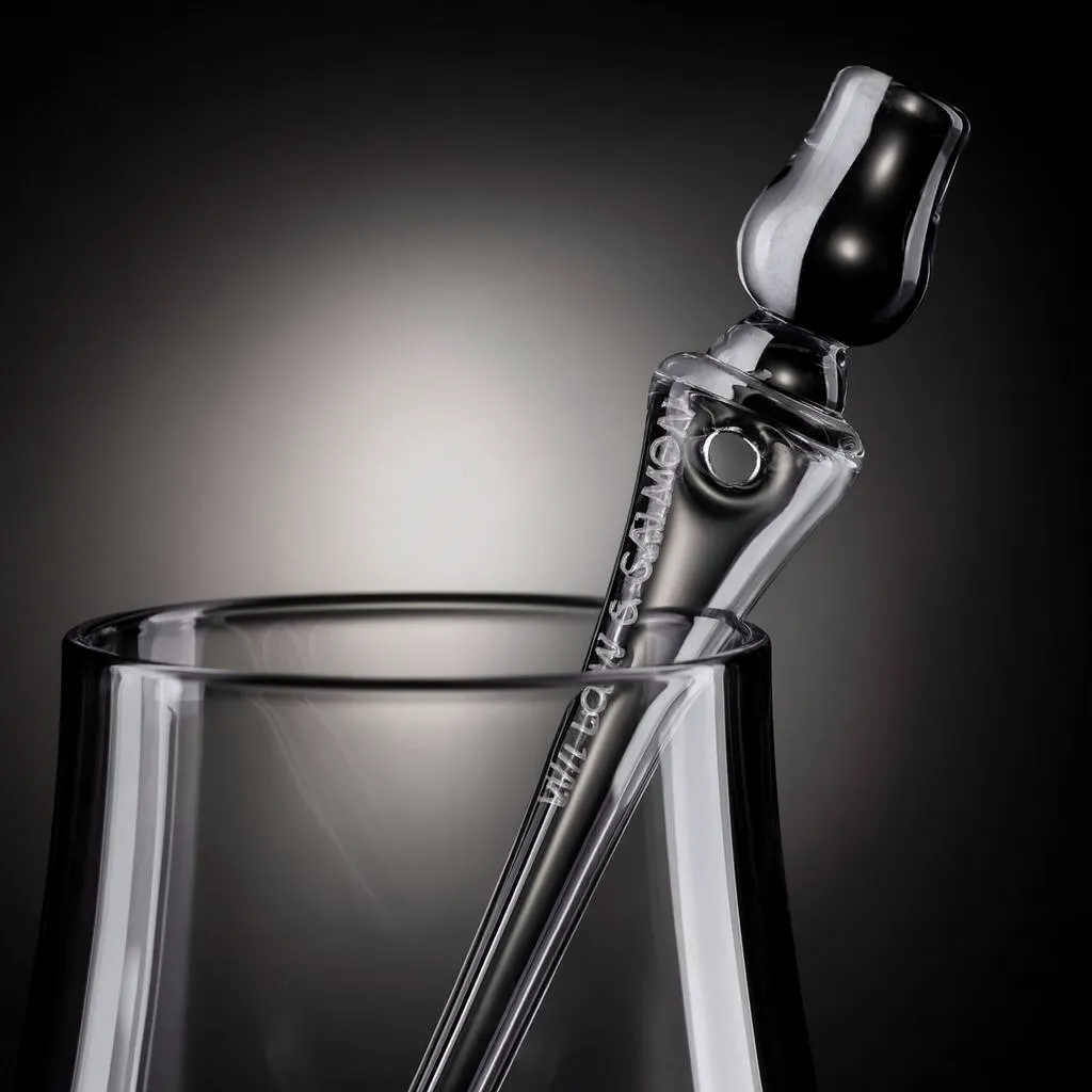 Glencairn Pipette — custom engraved with a brand logo