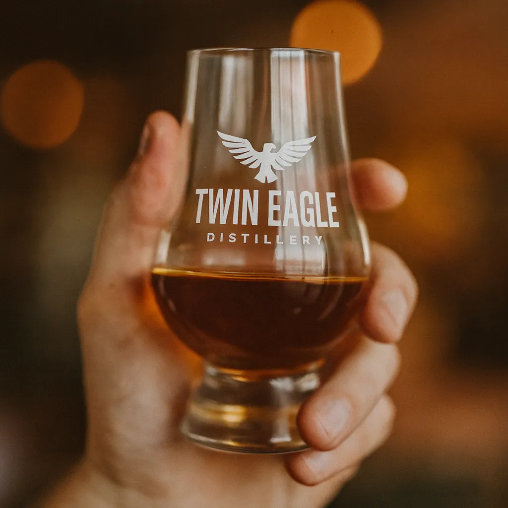 Glencairn Whiskey Glass — in hand