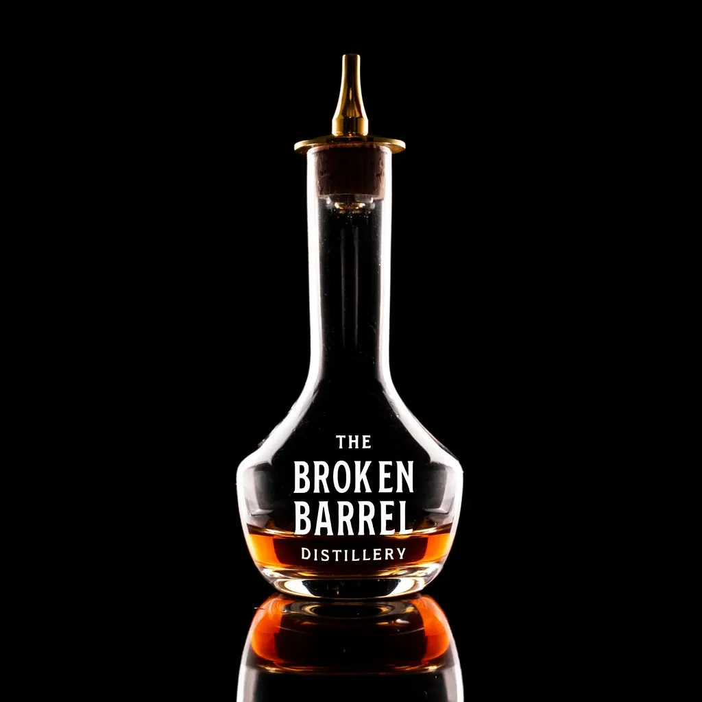 Gold Bitters Bottle — custom engraved with a brand logo