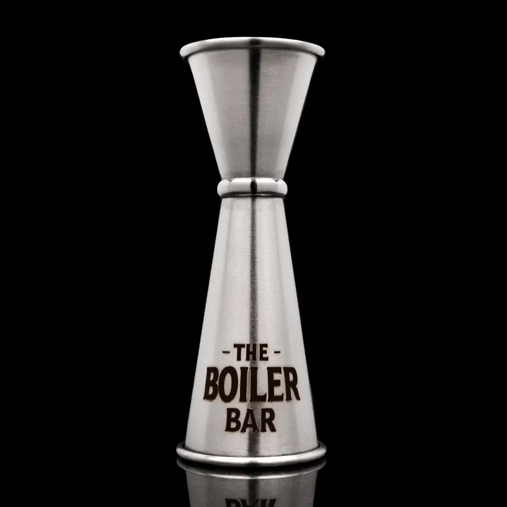 Premium Japanese Jigger — custom engraved with a brand logo