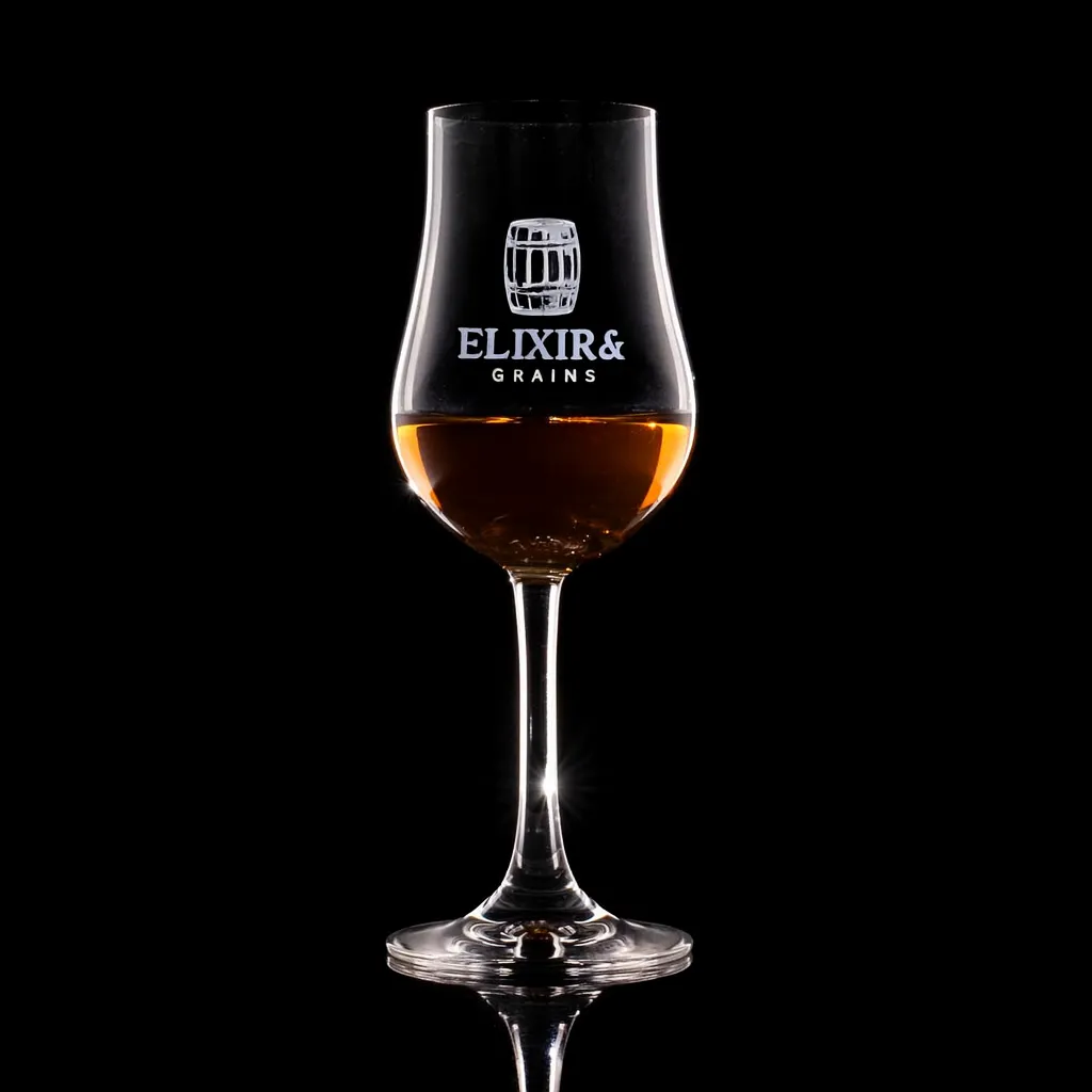 Stolzle Euro Tasting Glass — custom engraved with a brand logo