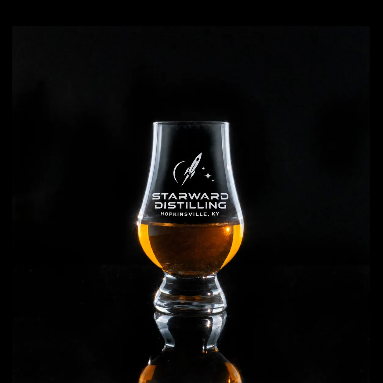 Wee Glencairn Dram — custom engraved with a brand logo